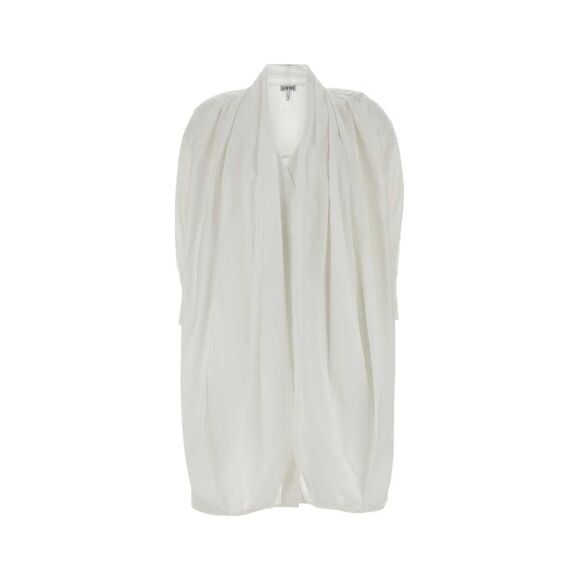 Loewe Women White Poplin Dress